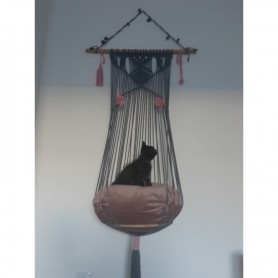 Caminha em Macramé para Gato