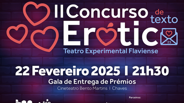 22 fevereiro | II Concurso de Texto Erótico | Chaves