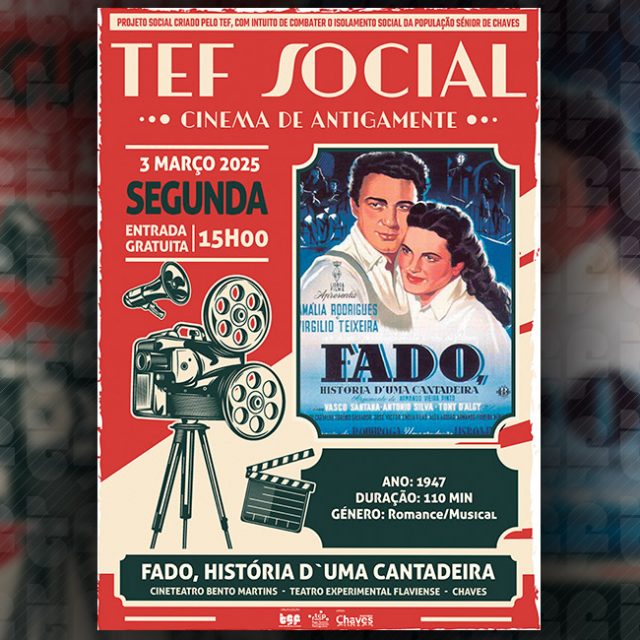 3 março | TEF Social | Fado, História d’uma Cantadeira | Chaves