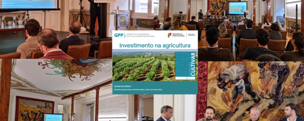 Disponível vídeo da sessão “Investimento na Agricultura” promovida pelo GPP