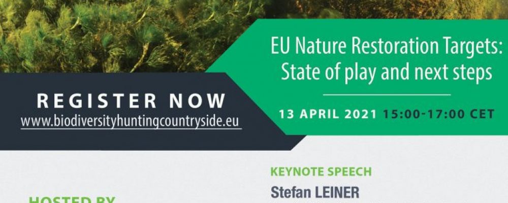 Webinar debate ‘Metas de restauração da natureza da UE’