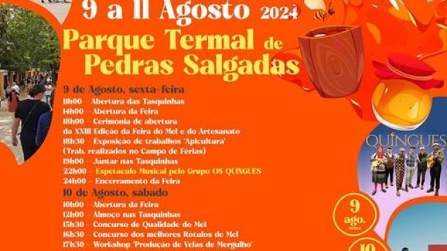 9 a 11 de agosto | Feira do Mel e do Artesanato | Pedras Salgadas