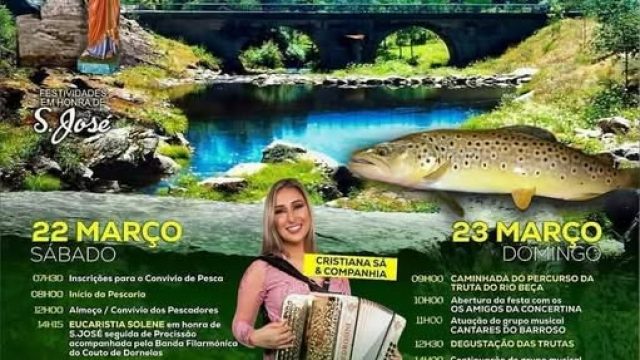 22 e 23 de março |  IX EDIÇÃO DA FESTA DA TRUTA EM CANEDO | Ribeira de Pena