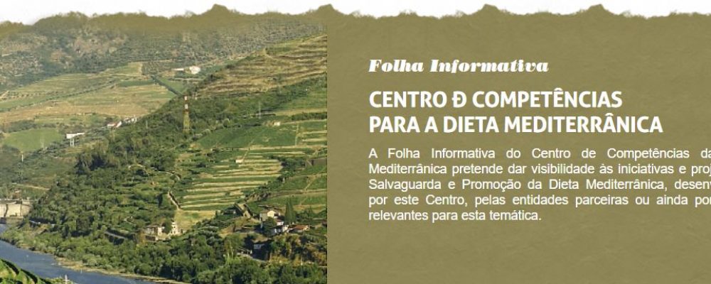 Centro de Competências para a Dieta Mediterrânica publica nova Folha Informativa