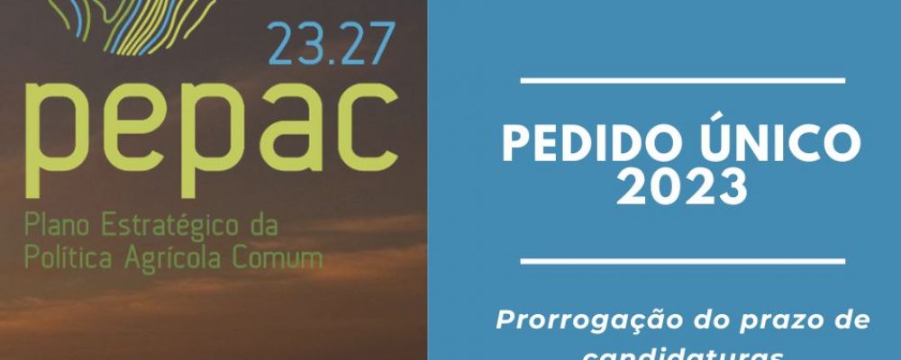PEDIDO ÚNICO 2023 – PRORROGAÇÃO DO PRAZO DE CANDIDATURA