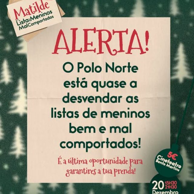 20 de dezembro | Peça de Natal | TEF – Chaves