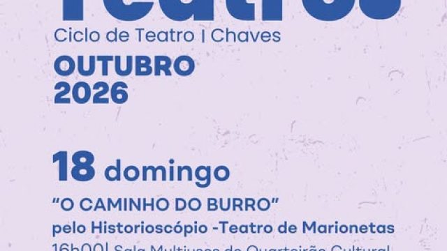 18 outubro | Espetáculo de teatro de marionetas «O Caminho do Burro» | Chaves