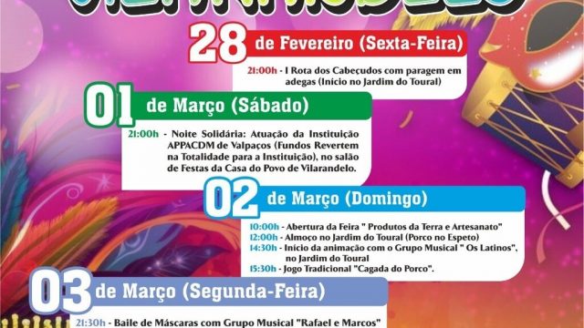 28 fevereiro – 4 março | Carnaval de Vilarandelo