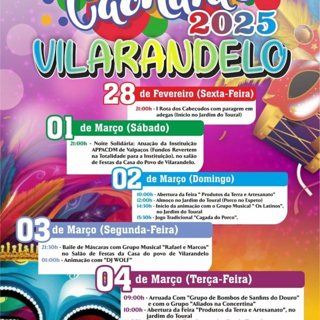 28 fevereiro – 4 março | Carnaval de Vilarandelo